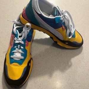 Puma Rider FV "Future Vintage" Lace Up Sneakers Size Men’s 11. Tangerine Black